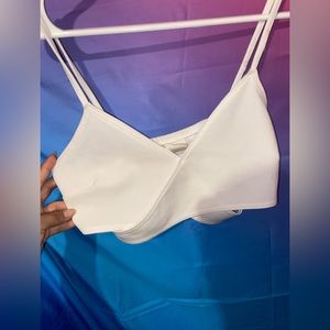 Cute white cropped top